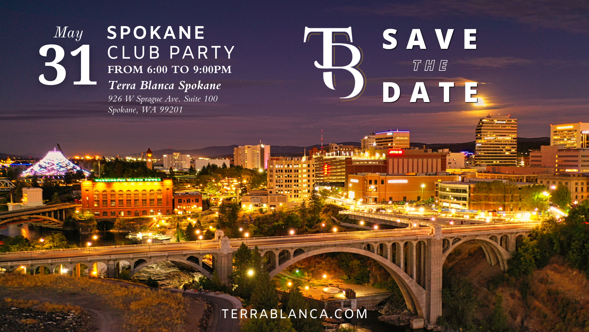 Spokane Club Party on May 31